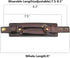 Zysta Wide Wrist Cuff Bracelet Punk Gothic Biker Mens Genuine Leather 7.5"-8.3" Unisex Cool Wristband Bangle Rocker Cosplay Costumes Black, Brown...