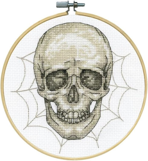 Design Works Crafts Inc. Skull Counted Cross Stitch Kit with Hoop...