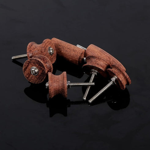 7 Leather Burnisher Pointed Tip, Stlye Rosewood Leather Burnishing Tool, Burnisher Creaser Electric Polished Head DIY Leather Tools, Slicker Point...