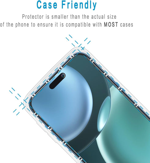 (2 Pack) Privacy Screen Protector Designed for iPhone iPhone 15 Pro Anti-Spy Tempered Glass 6.1-inch, Anti Scratch, Bubble Free......