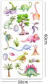 Kiddale Watercolour Dinosaur Wall Decals, Peel and Stick Colorful Wall Art Mural for Kids Bedroom,Nursery, Classroom & More...