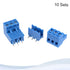 MECCANIXITY PCB Mount Screw Terminal Block 5.08mm Pitch 3 Pin 15A Plug-in for Electrical, Instruments 10Set...