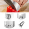 4pcs Stainless Steel Finger Guards for Cutting, Kitchen Chopping Finger Protector Nail Finger Cutting Shield Hand Protector Tool for Slicing Dicin...