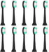 Replacement Toothbrush Heads Compatible with AquaSonic Black Series 10 Pack for Electric Toothbrush Black...