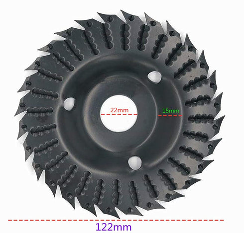 Wood Carving disc, Grinder Wood Tungsten Carbide Grinding Wheel Grinder Shaping Disc Bore Wood Sanding Carving Tool Woodworking Angle Grinder Atta...