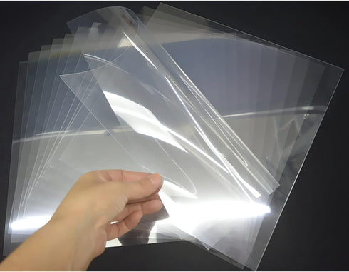 12-Pack 5 mil 12-Inch-by-12-Inch Blank Stencil Sheet for Cricut Vinyl, Silhouette, Transparent PET Acetate Mylar Craft Template Material...