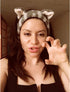 DRESHOW Spa Facial Terry Cloth Towels Headbands with Cute Cat Ear Hairbands for Wash & Makeup Masks...