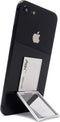Flip Stand Adjustable Phone Stand & Grip with Compact Mirror, Compatible with Magnet Car Mount (Silver)...