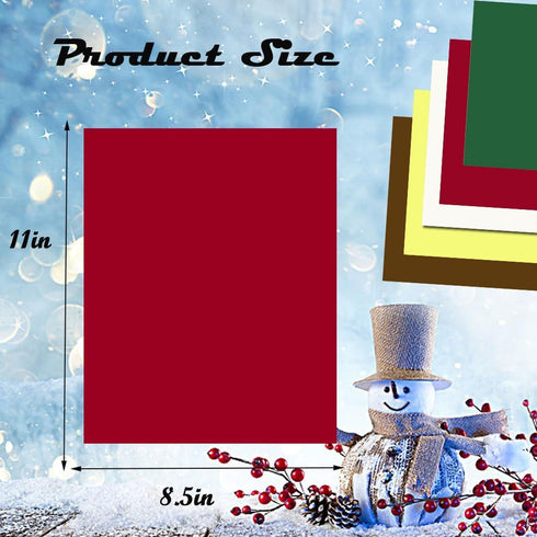 25Pcs Christmas CardStock Thick Paper Colored Scrapbook Paper for DIY Winter Christmas Tree Card Making Party Home Office School Gift Craft Suppli...