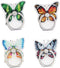 4Pcs Phone Ring Holder Stand, Cute Butterfly Animal Funny 360 Rotation Finger Ring Grip Kickstand Mount for Cellphones and Tablets (Butterfly Ring...