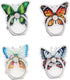 4Pcs Phone Ring Holder Stand, Cute Butterfly Animal Funny 360 Rotation Finger Ring Grip Kickstand Mount for Cellphones and Tablets (Butterfly Ring...