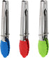 Mini Kitchen Tongs with Silicone Tips,Silicone Serving Tongs of 3 set,7 inch Non-stick Small Tongs with Stainless Steel Silicon Handles, Heat Resi...