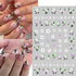 6 Sheets Flower Nail Art Stickers 3D Self-Adhesive Flower Nail Decals Spring Daisy Blossoms Design Floral Nail Sticker Spring Summer Nail Art Supp...