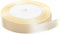 Solid Color Satin Fabric Ribbon (Cream, 3/8" x 25 Yards)...
