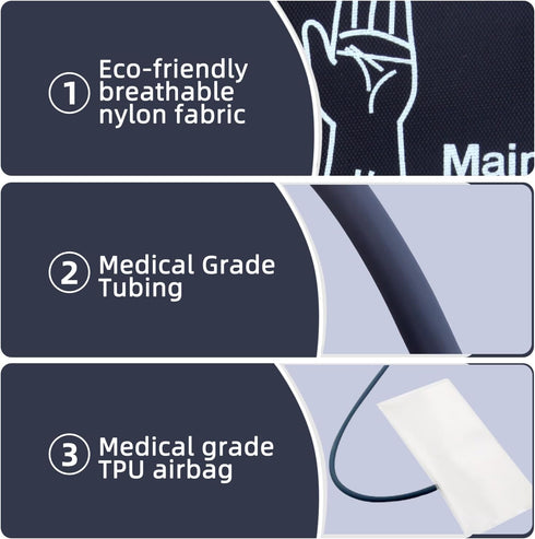Large Blood Pressure Cuff, 8.7”-16.5” (22-42CM) BP Cuff Compatible with Omron BP Monitor, Replacement Cuff for Adult Big Arms, 6 Connectors...
