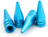 Valve Caps Aluminum Pointed Shape Cars Tires Valve Stem Caps Cover Dustproof Fit Most Vehicle SUV Bike Trucks Motorcycles 4 Pcs/Set (Metallic Blue...
