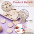 KISSITTY 50pcs Natural Unfinished Flat Round Wood Coin Beads DIY Family Birthday Board Tags Making Wooden Circle Discs About 1" Diameter (25mm)...
