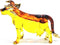 Handmade Cow Art Glass Blown Pet/Wild Animal Figurine...