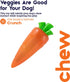 Petstages Crunch Veggies Carrot Dog Chew Toy, Large...