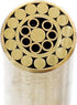 Mosaic Pin - (0.312 (5/16) Inch Diameter) - (919BBBBB) - (Brass Outer Material)(Brass Inner Material) - Decorative Knife Handle Pins and Rods for ...