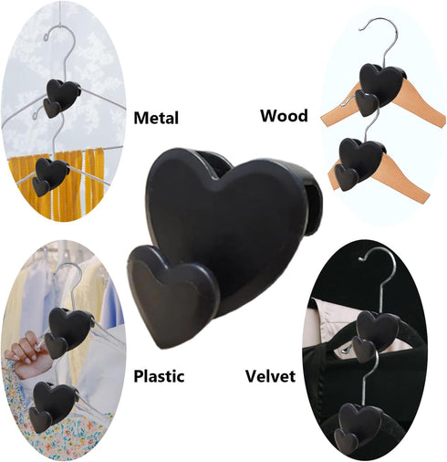 Clothes Hanger Connector Hooks - 18 Pack Heavy Duty Plastic Hangers Hooks for Wardrobe Organizers and Storage for Dorm Room Essentials, Hangers Sp...
