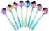 Flower Spoon Set, niceEshop Stainless Steel Teaspoon Colorful Coffee Spoon Tea Spoon Mixing Spoon Sugar Spoon, Set of 8, Rainbow...