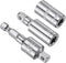Impact Socket Adapter Set, 1/4" Drive 8mm 1/4" Shank, CR-V Shallow Socket Swivel Joints Hexagon Shank - (Applications: for Cordless Drill, Impact ...
