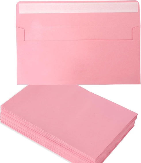 50 Packs 5x7 Envelopes,Pink A7 Envelopes,5x7 Envelopes for Invitations,Envelopes Self Seal for Weddings,Greeting Cards, Mailing, Invitations, Phot...