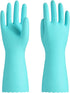 PACIFIC PPE Reusable Dishwashing Cleaning Rubber Gloves, Dish Washing Gloves with Flocked Cotton Liner, Kitchen Gloves, Latex Free, Green, Medium...