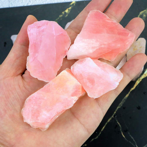 2lb/950g Rough Natural Rose Quartz Crystal Raw Stone Gemstone Crystal Rock for Cabbing,Tumbling,Cutting,Polishing,Lapidary,Wire Wrapping,Healing R...