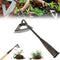 Garden Tools Hollow Hoe, All-Steel Hardened Hollow Hoe, Sharp Garden Edger Weeder, Durable Gardening Hoe Hand Tool Weed Puller Accessories for Bac...
