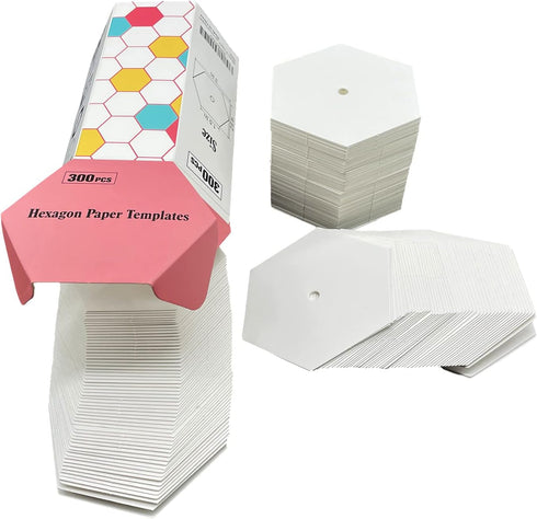 300 pcs 1.5" Paper Piecing for Beginners DIY Patchwork Sewing Crafts, Quilting Templates for Sewing Supplies Quilting Accessories Crafting Tools,H...
