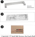 homdiy 5 Pack 3-1/2 Inch Brushed Nickel Cabinet Pulls Square Cabinet Handles - Modern Kitchen Cabinet Handles Stainless Steel Cabinet Hardware for...