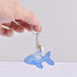 Ocean Series Keychain Resin Silicone Molds Whale Dolphin Seahorse Starfish Shark Crab Casting Molds Jewelry Making Tools for DIY Craft Keychain Ne...