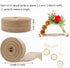3 Rolls of Natural Burlap Fabric Ribbon for Wedding Events Party Gift Wrapping,Christmas Home Decorations,11 Yards Each Roll, 1.5 Inch Wide...