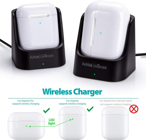 Airpods Charger, Wireless Charger for Airpods Pro and Airpods -Black......