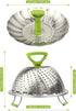 1 piece Steamer Basket, 5.5" to 9" Stainless Steel Vegetable Steamer Basket,Folding Expandable Steamers for Steaming Cooking...