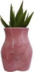 Cute 4.69 inch Body Shaped Ceramic Succulent Cactus Air Plant Body Art Modern Flower Pots Planter - Plant Not Included (Rose Pink)...