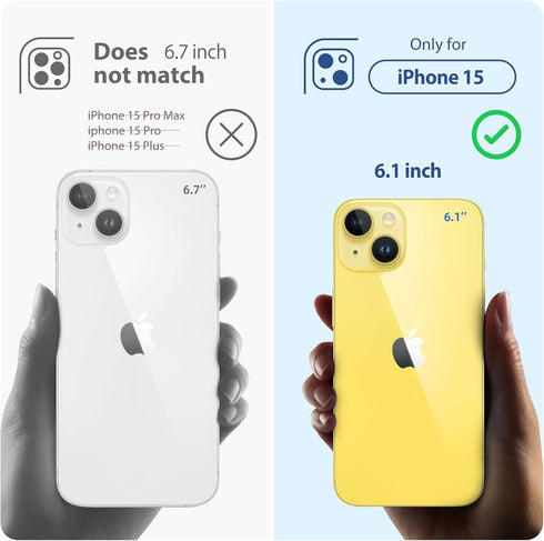 pcgaga Designed for iPhone 15 Case and Screen Protector, Silicone Phone Cover with MagSafe, Invisible Stand, Shockproof Full Body Protection with ...