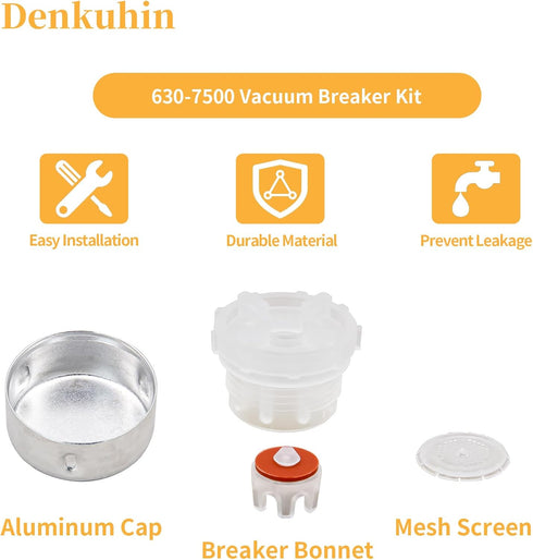630-7500 Vacuum Breaker Service Parts Kit Compatible with Prier Outdoor Wall Hydrant Series 400/500, Also Fit for Mansfield 400 500 Series Wall Hy...