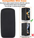 [2 Pack Phone Sleeve for Samsung Galaxy Z Fold 5 / Z Fold 4, Neoprene Waterproof Shock Absorbing Pouch Case for Z Fold 3 - Black...
