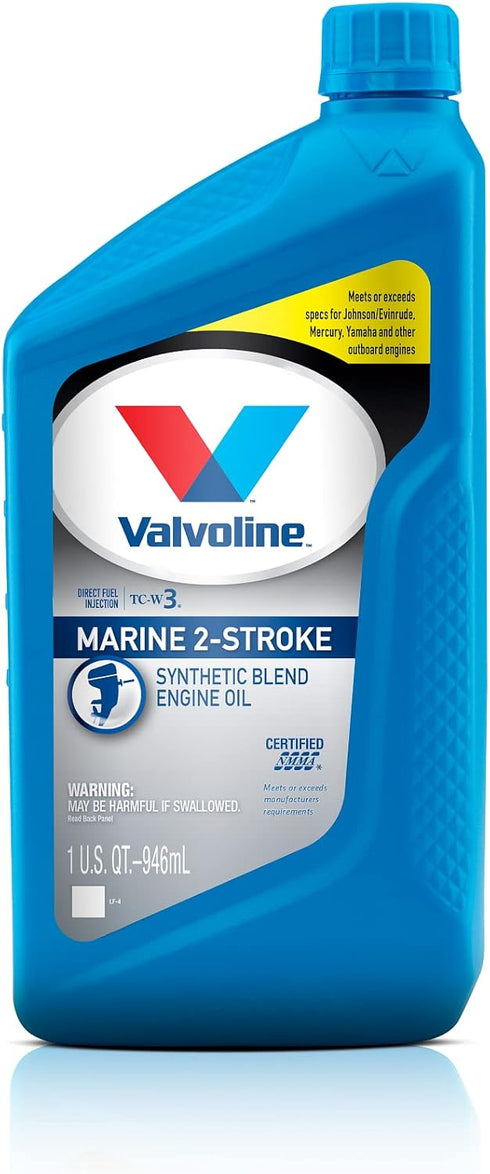 Valvoline 2-Cycle Marine TCW-3 Motor Oil 1 QT...