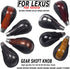 Automatic Leather with Walnut Wood Gear Shift Knob for Lexus ES300h ES350 GS350 GS450h IS350 LS460 LS600h RX350 RX450h (Red Wood)...