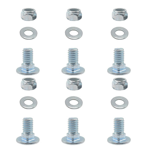 (Set of 6) 784-5581A 784-5581 Snow Blowers Carriage Bolts & Nuts Replaces MTD Shave Plate Scraper Bar 790-00120-0637 784-5581A (5/16-18) 5/8"...