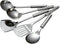 5Pcs Cooking Utensils Set, Stainless Steel Kitchen Utensils, Heat Resistant Wok Utensils Set Include Slotted Spoon, Slotted Spatula, Large Spoon, ...
