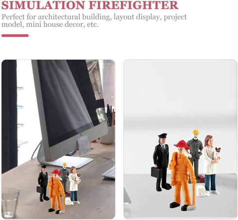 Toddmomy 1 Set Mini Figure Models?Mini Character Models Mini People Figurines Simulation People Scale Models for Miniature Scenes...