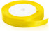 Solid Color Satin Fabric Ribbon for Craft, Gift Wrapping, Hair Bow, Wedding Deco … (Yellow, 3/4" x 25 Yards)...