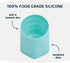 Tiny Twinkle Silicone Baby Cup 2 Pack - Open Training Cup for Independent Drinking, 4 oz (Blue, Mint)...