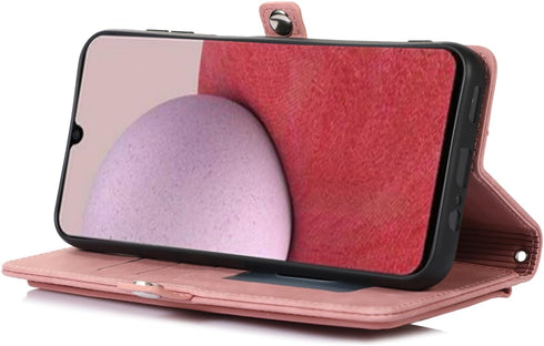 Asuwish Phone Case for Samsung Galaxy A54 5G Wallet Cover with Tempered Glass Screen Protector and Wrist Strap Leather Flip Zipper Credit Card Hol...