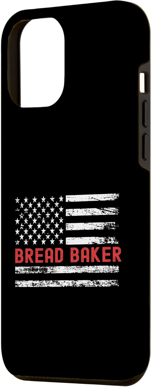 iPhone 15 Pro Max Bread Baker USA Flag Profession Retro Job Title Case...